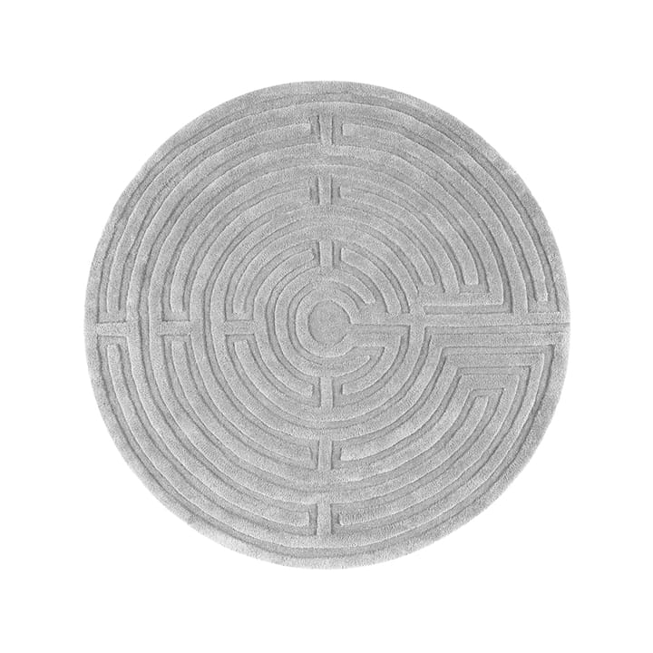 Minilabyrinth 러그 원형 - silver grey (grey), 130 cm - Kateha | 카테하