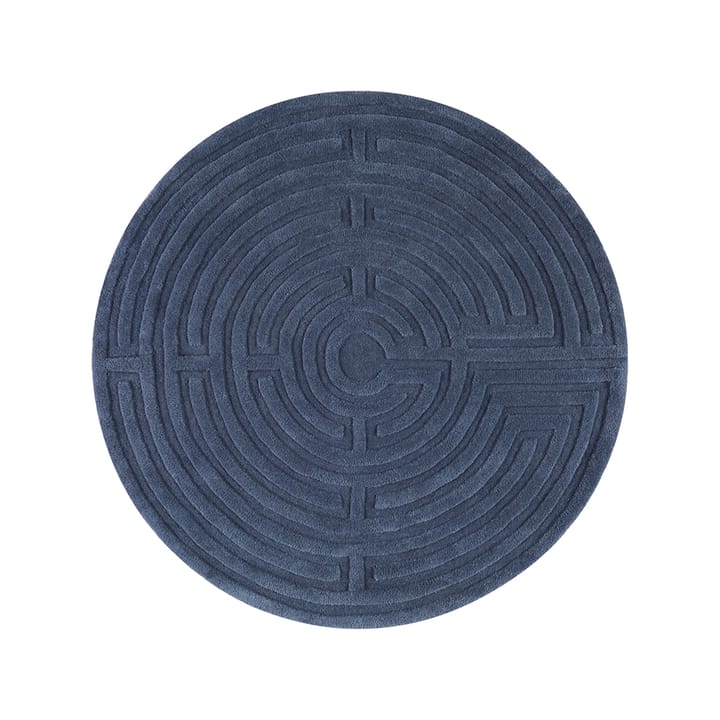 Minilabyrinth 러그 원형 - storm blue, 130 cm - Kateha | 카테하