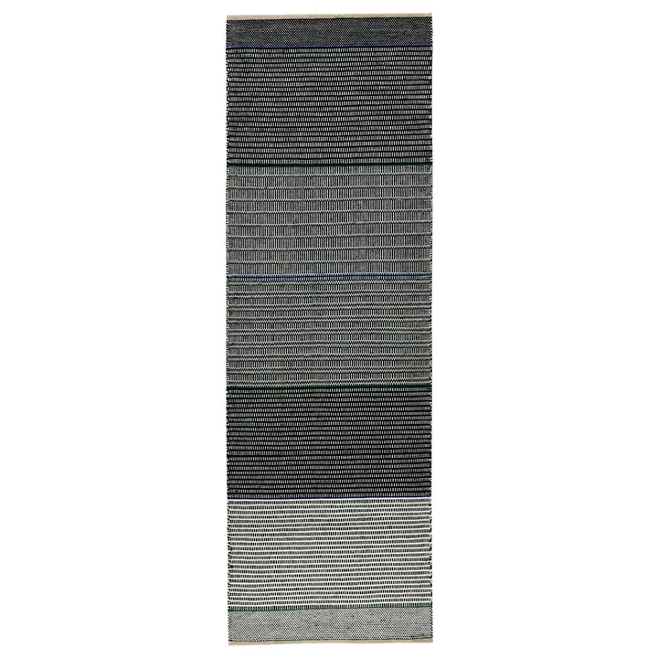 Tribulus One 울 카펫 80x250 cm - Black/white/blue/green - Kateha | 카테하