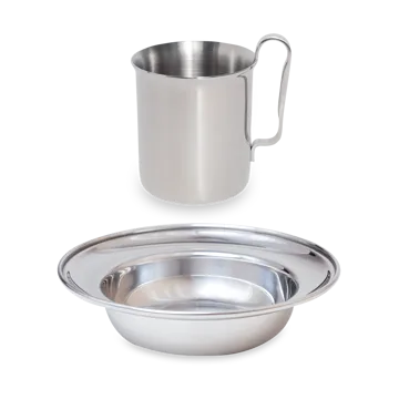 어린 이용 식기 2 개 - Polished steel - Kay Bojesen | 카이보예센