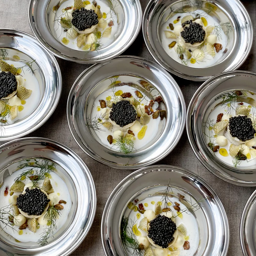 어린 이용 식기 2 개, Polished steel Kay Bojesen | 카이보예센