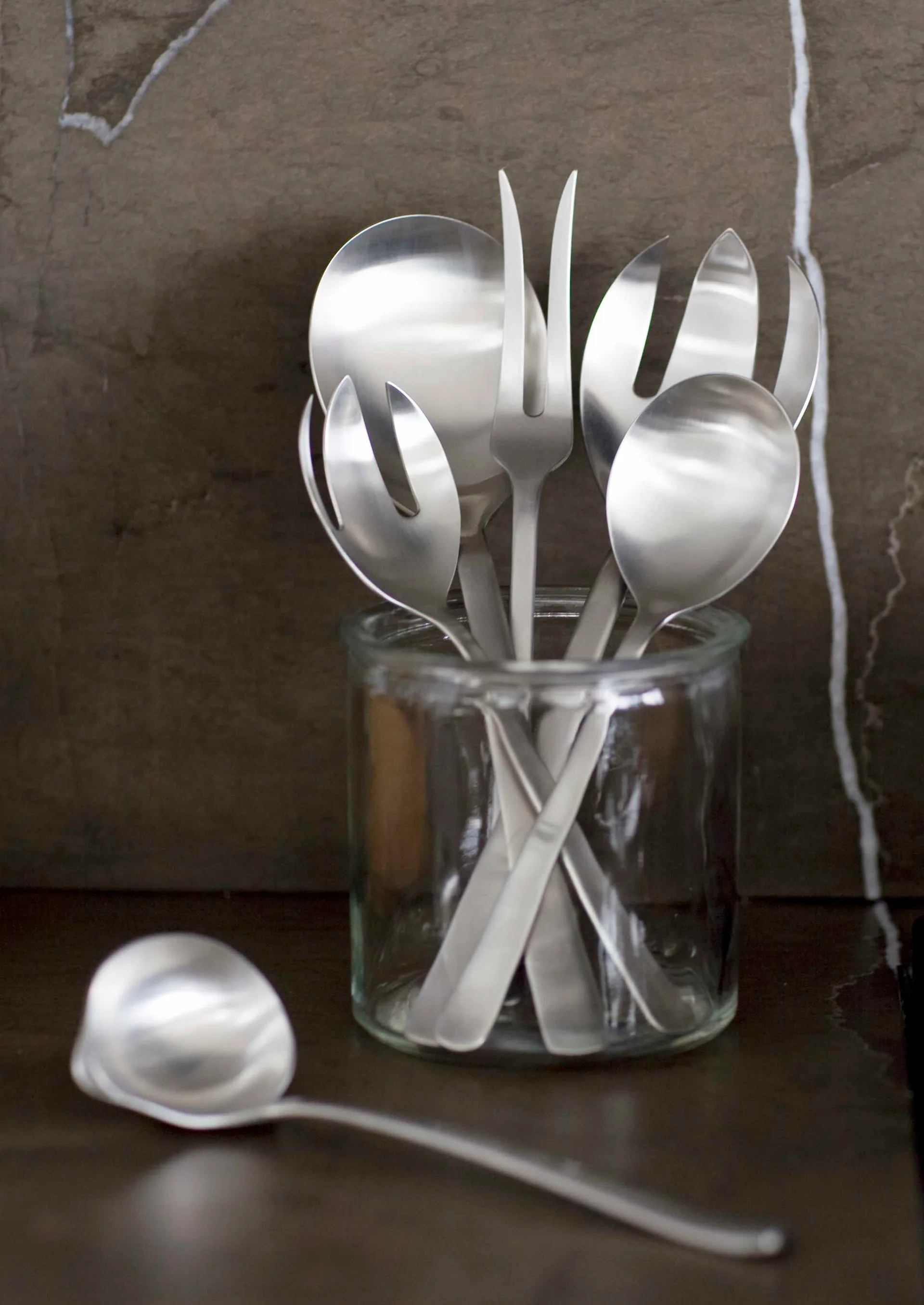 그랑프리 샐러드 서버 23.5cm 2pcs, Polished steel Kay Bojesen | 카이보예센