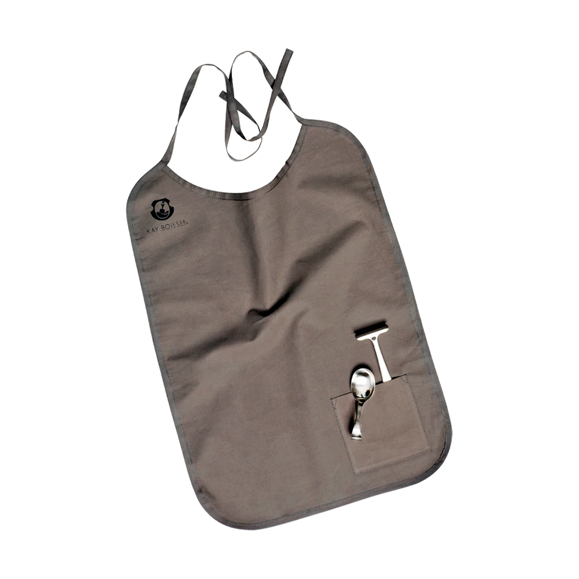 그랑프리 어린이용 커트러리 및 턱받이 3pcs, Polished steel Kay Bojesen | 카이보예센