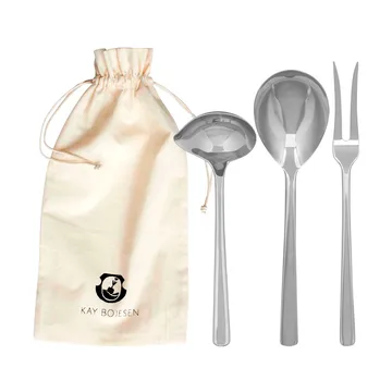 그랑프리 서빙 세트 3pcs - Polished steel - Kay Bojesen | 카이보예센