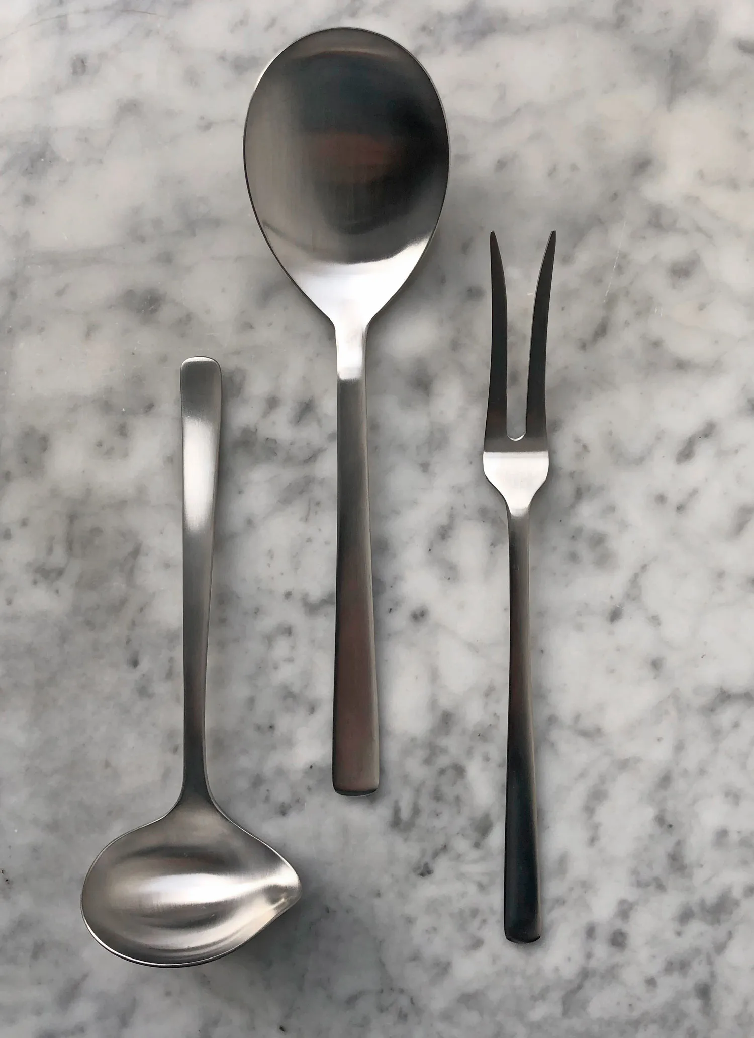 그랑프리 서빙 세트 3pcs, Polished steel Kay Bojesen | 카이보예센