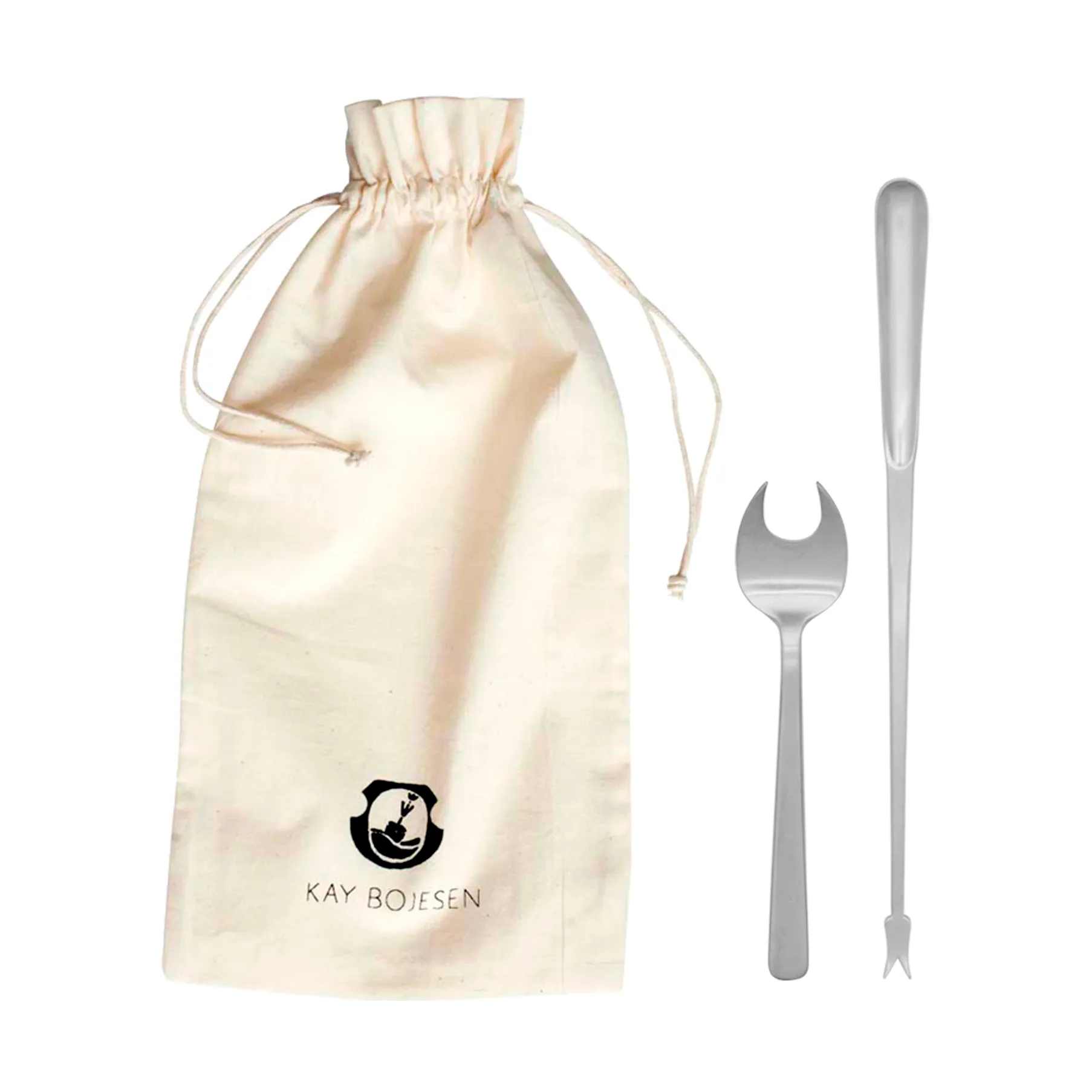 그랑프리 해산물 커트러리 8pcs, Matte steel Kay Bojesen | 카이보예센