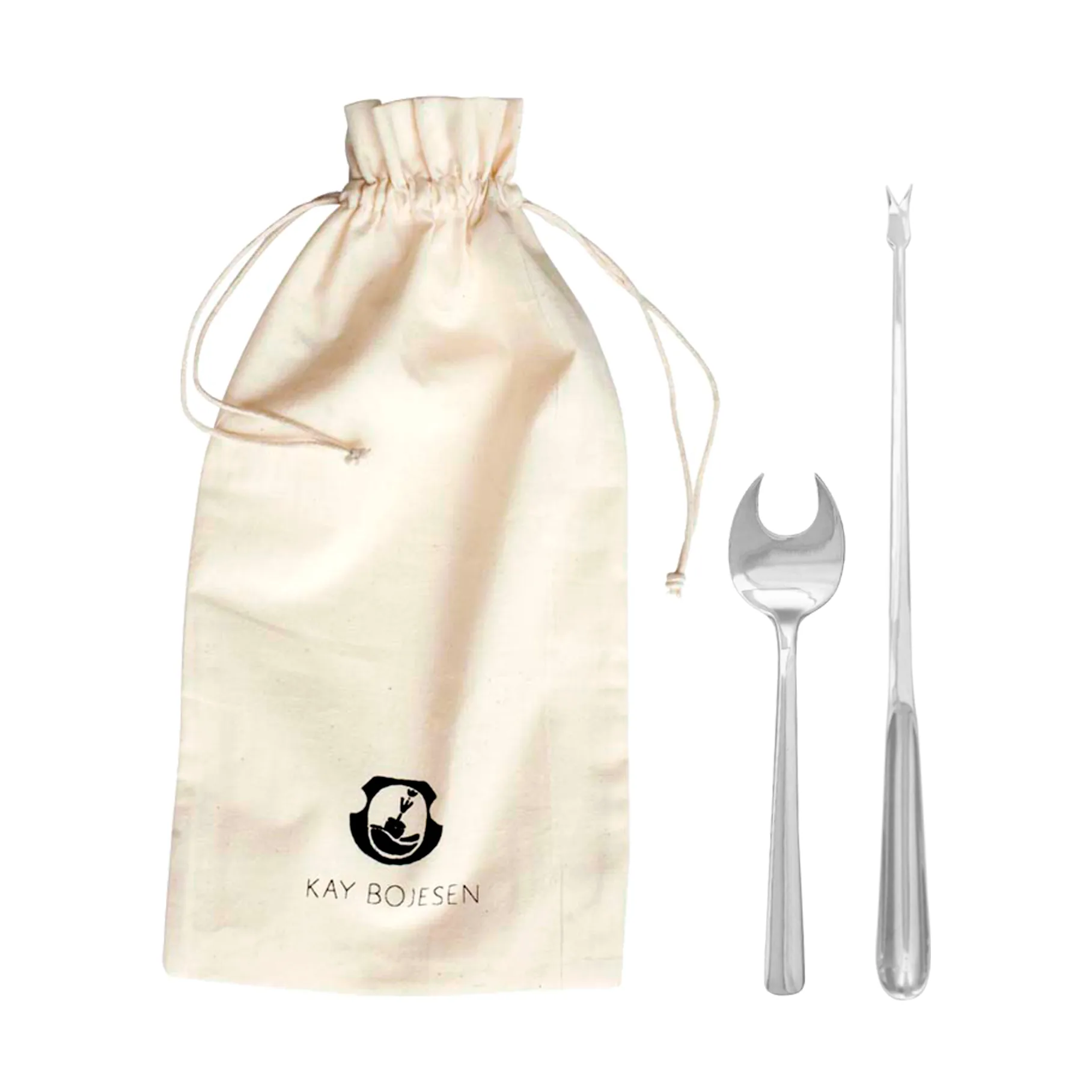 그랑프리 해산물 커트러리 8pcs, Polished steel Kay Bojesen | 카이보예센