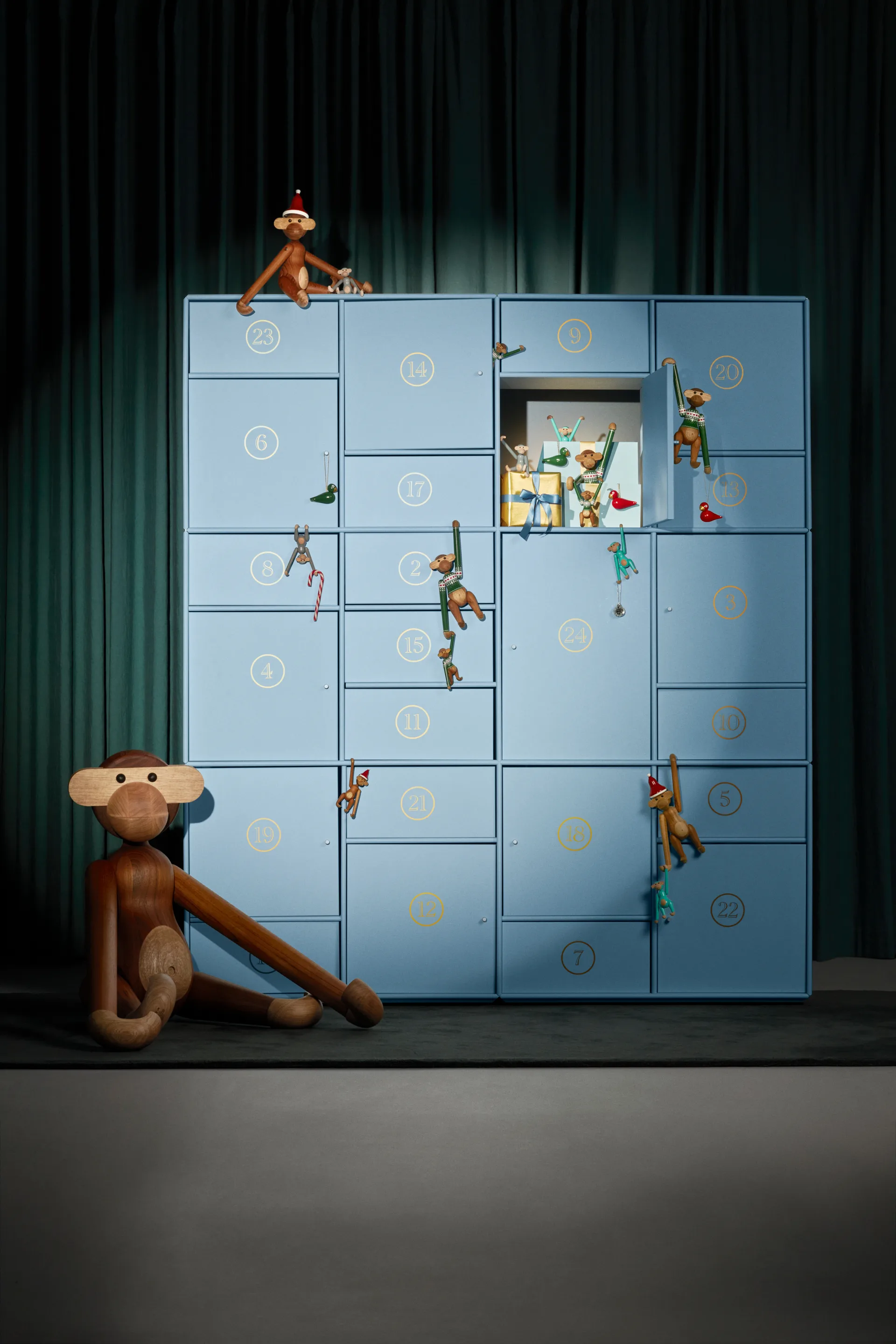 카이 보예센 크리스마스 버드 오너먼트 2개 세트, Red-green Kay Bojesen Denmark | 카이보예센 덴마크