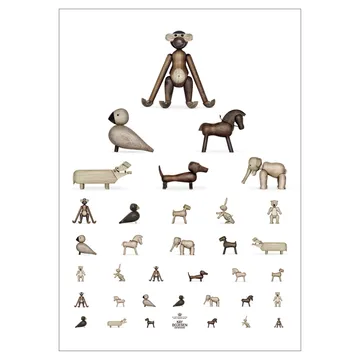포스터 동물 - 50x70 cm - Kay Bojesen Denmark | 카이보예센 덴마크