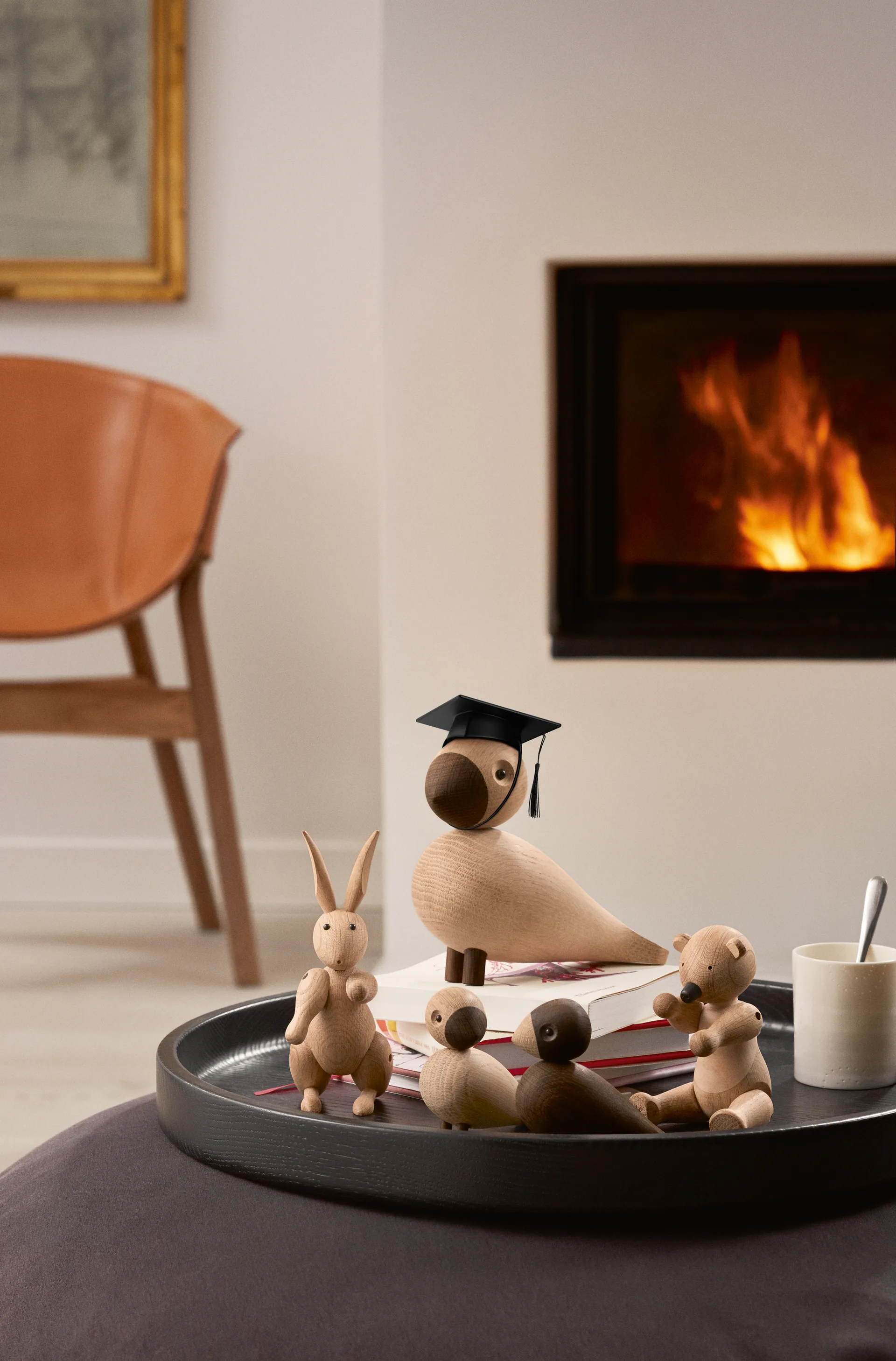 원숭이 스몰용 졸업 모자, Black Kay Bojesen Denmark | 카이보예센 덴마크