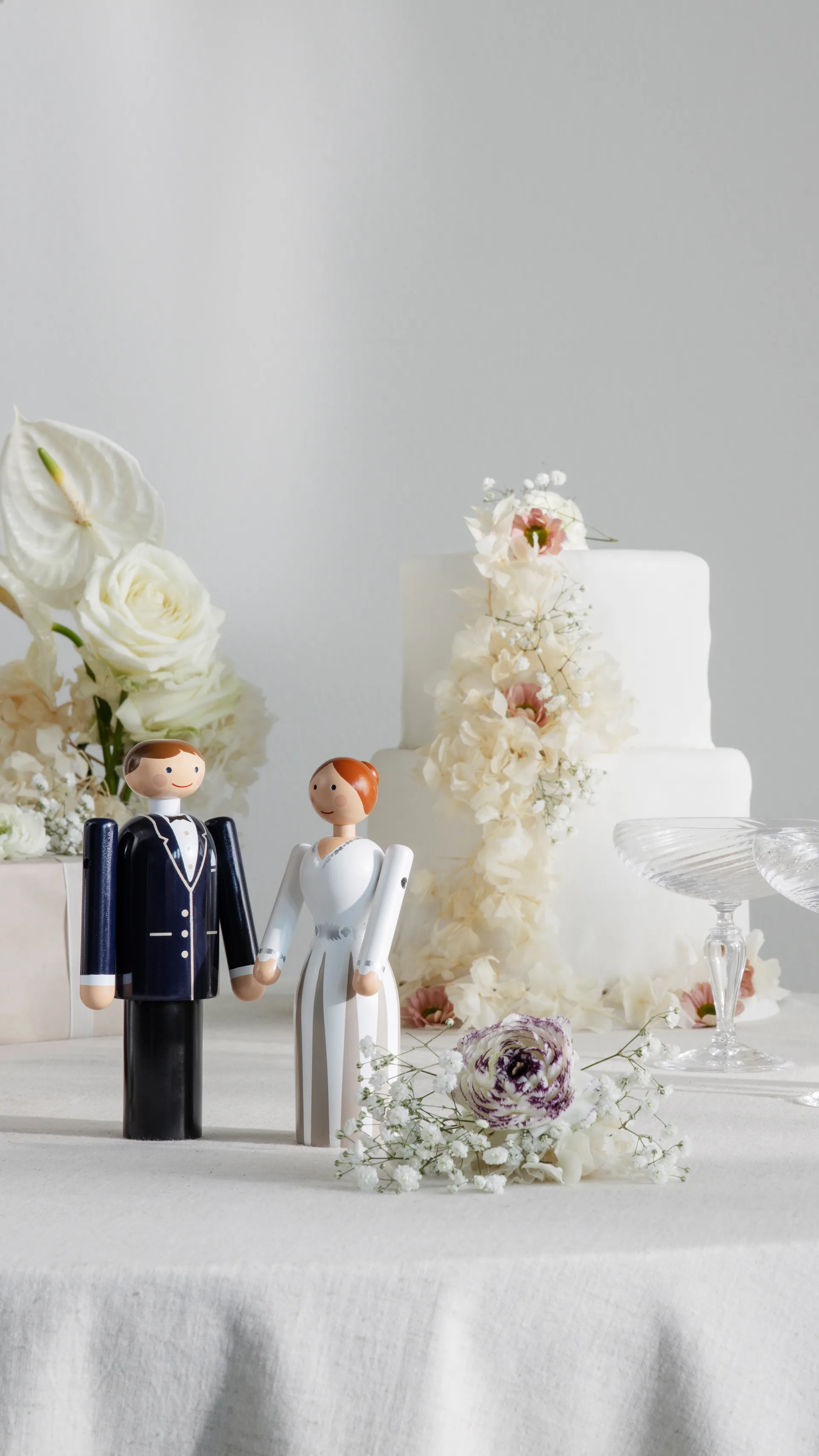 신랑, Blue-black and white, 18 cm Kay Bojesen Denmark | 카이보예센 덴마크