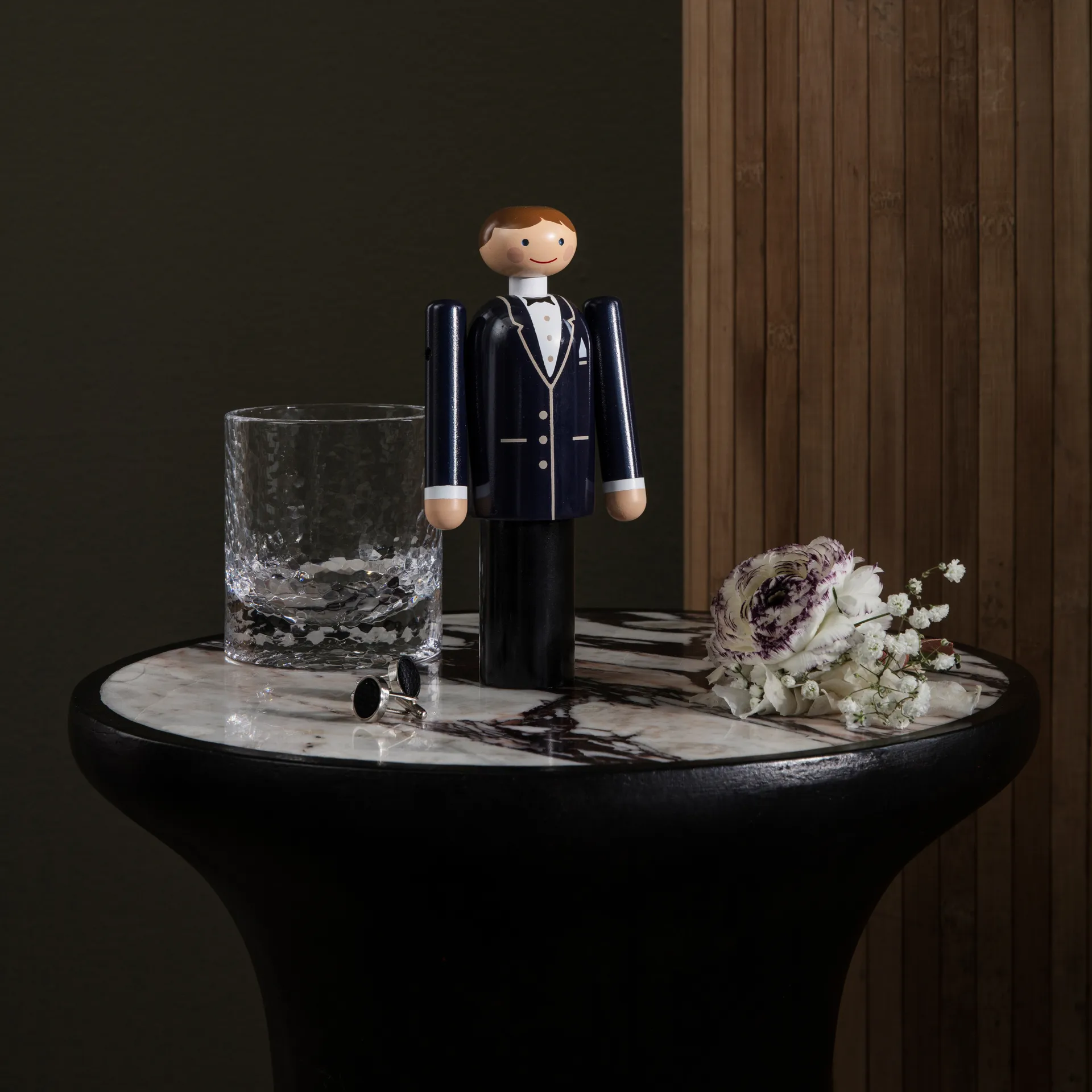 신랑, Blue-black and white, 18 cm Kay Bojesen Denmark | 카이보예센 덴마크