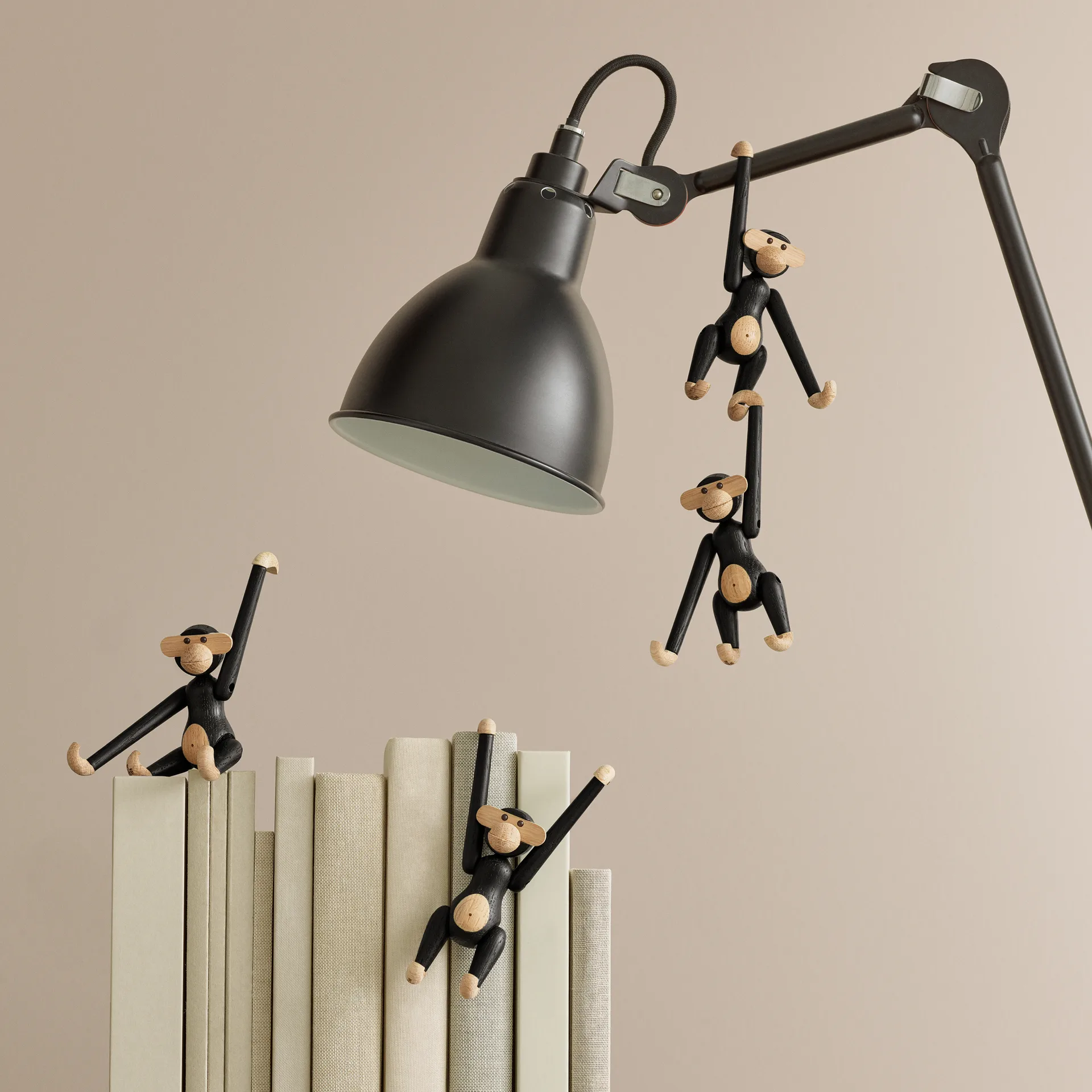 원숭이 미니, dark-stained oak Kay Bojesen Denmark | 카이보예센 덴마크