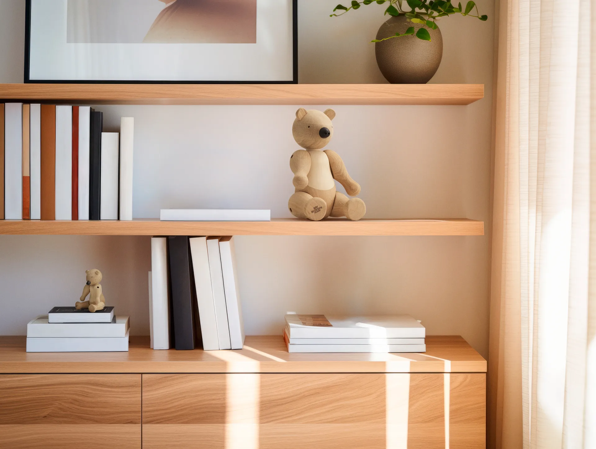 목각 곰 라지, Oak-maple Kay Bojesen Denmark | 카이보예센 덴마크