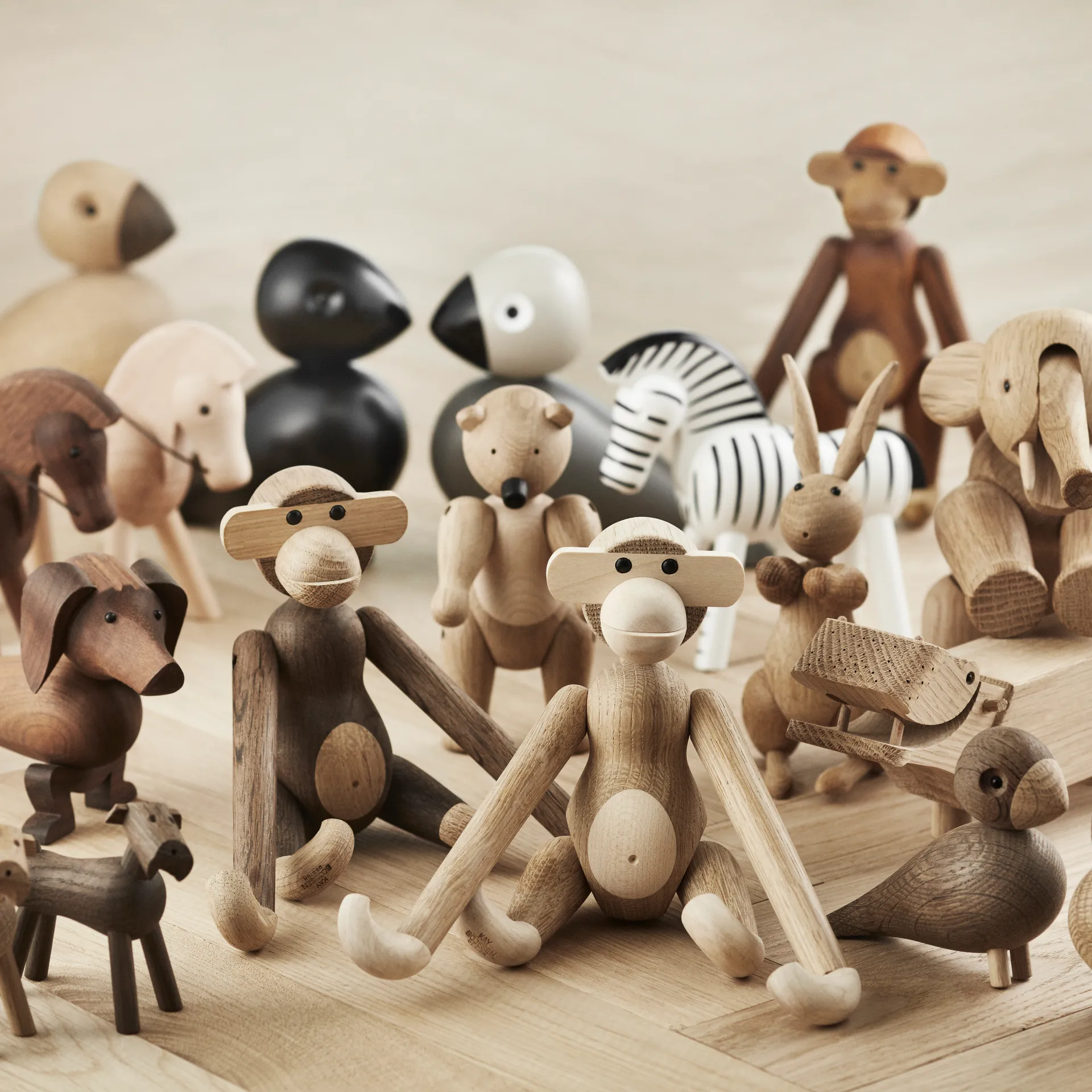 원숭이 스몰, Oak-smoked oak Kay Bojesen Denmark | 카이보예센 덴마크