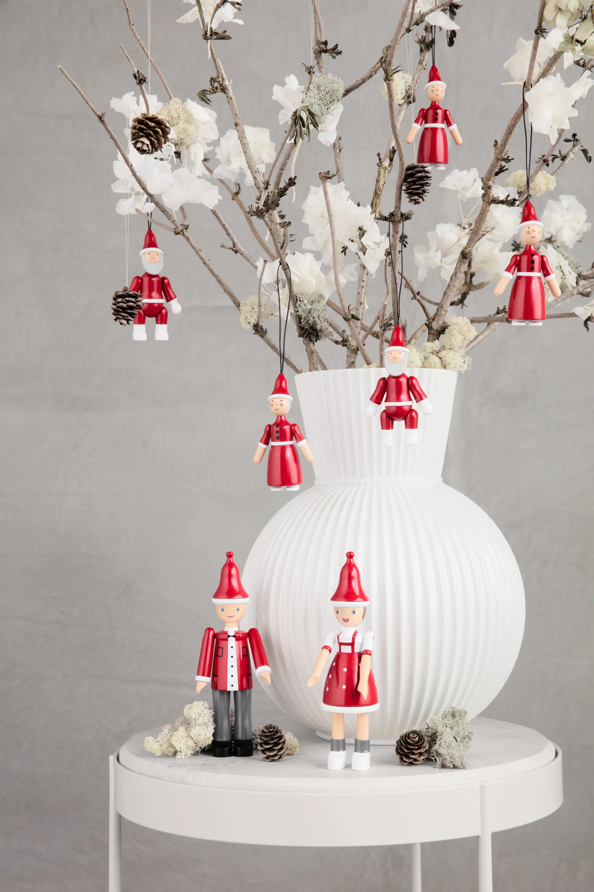 Santa & Mrs Claus 10 cm, RED Kay Bojesen Denmark | 카이보예센 덴마크