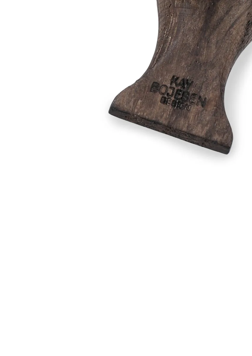 카이보예센 러브버드 키링, Smoked oak, black leather Kay Bojesen Denmark | 카이보예센 덴마크