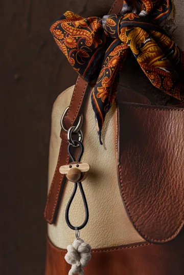 카이보예센 원숭이 키링 - Teak-limb wood, black leather - Kay Bojesen Denmark | 카이보예센 덴마크