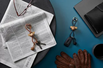 카이보예센 원숭이 키링 - Teak, limba wood, natural leather - Kay Bojesen Denmark | 카이보예센 덴마크