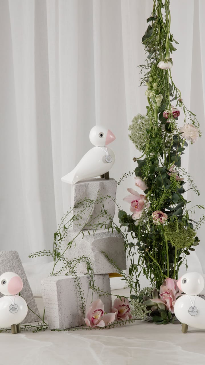 카이보예센 송 버드 호프, White-pink Kay Bojesen Denmark | 카이보예센 덴마크