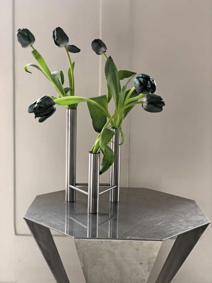 비스타 꽃병과 촛대, Matte steel Kay Bojesen | 카이보예센