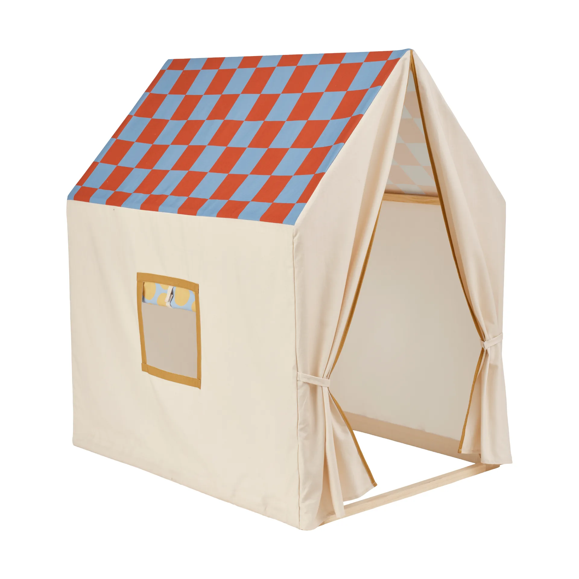 놀이집 텐트, 110x80x124 cm, Dove blue check Kid's Concept | 키즈 콘셉트
