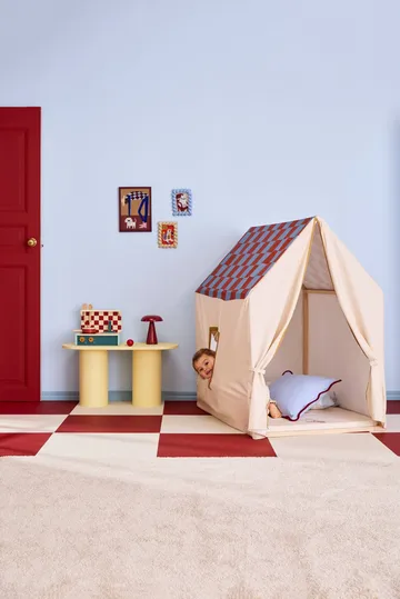 놀이집 텐트, 110x80x124 cm - Dove blue check - Kid's Concept | 키즈 콘셉트
