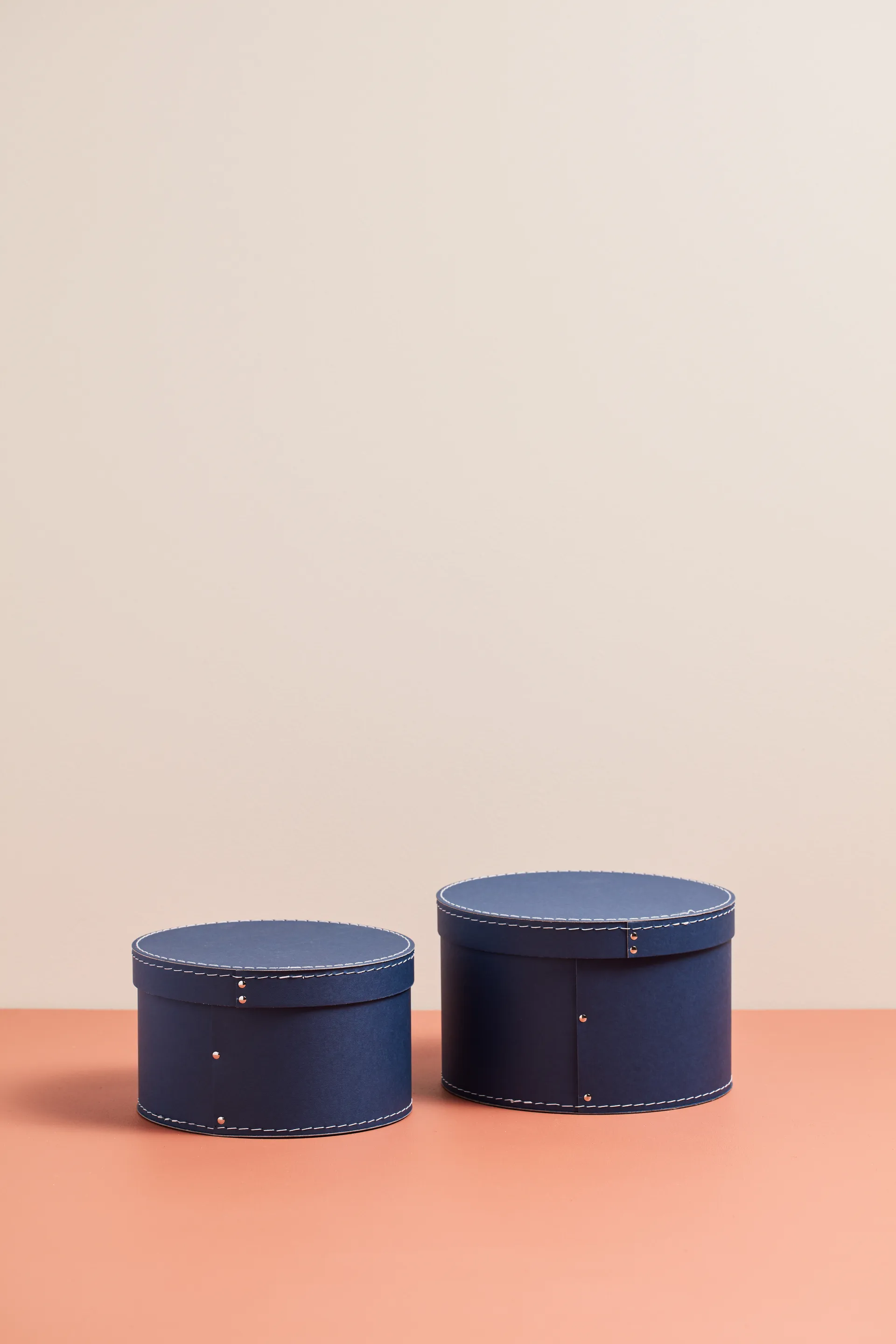 키즈 베이스 스토리지 박스 라운드 2 pieces, Dark-blue Kid's Concept | 키즈 콘셉트