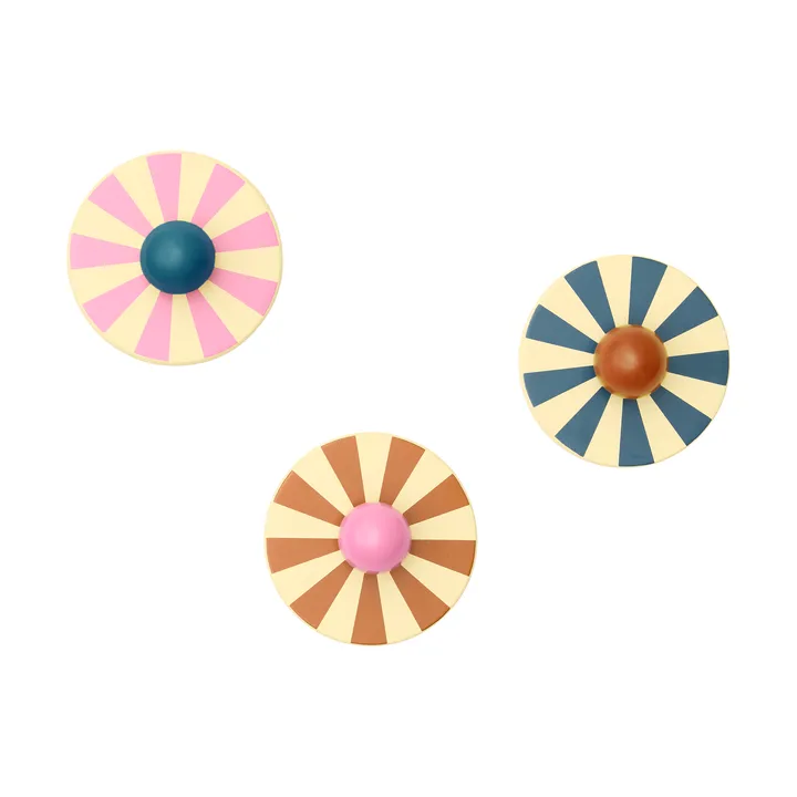 서커스 후크 3개 세트 - Multi, Ø10x4.4 cm - Kid's Concept | 키즈 콘셉트