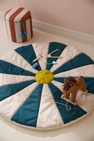 서커스 플레이 매트 - Blue-green, Ø112x2 cm - Kid's Concept | 키즈 콘셉트