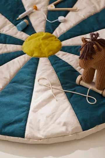 서커스 플레이 매트 - Blue-green, Ø112x2 cm - Kid's Concept | 키즈 콘셉트