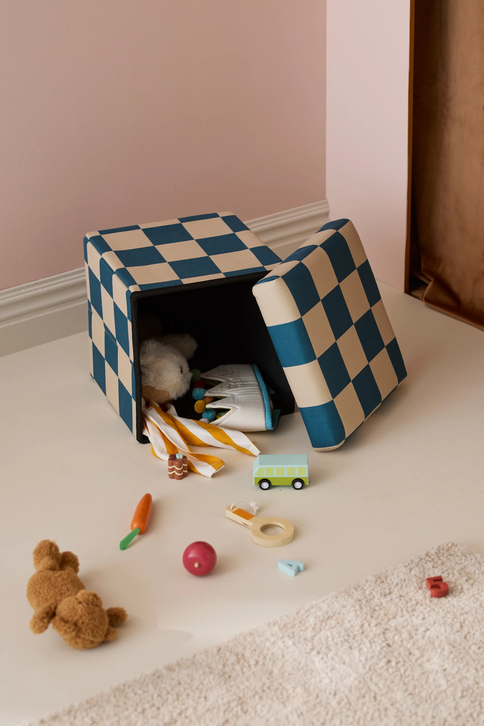 수납 오토만 큐브, Blue-green, 30x30 cm Kid's Concept | 키즈 콘셉트