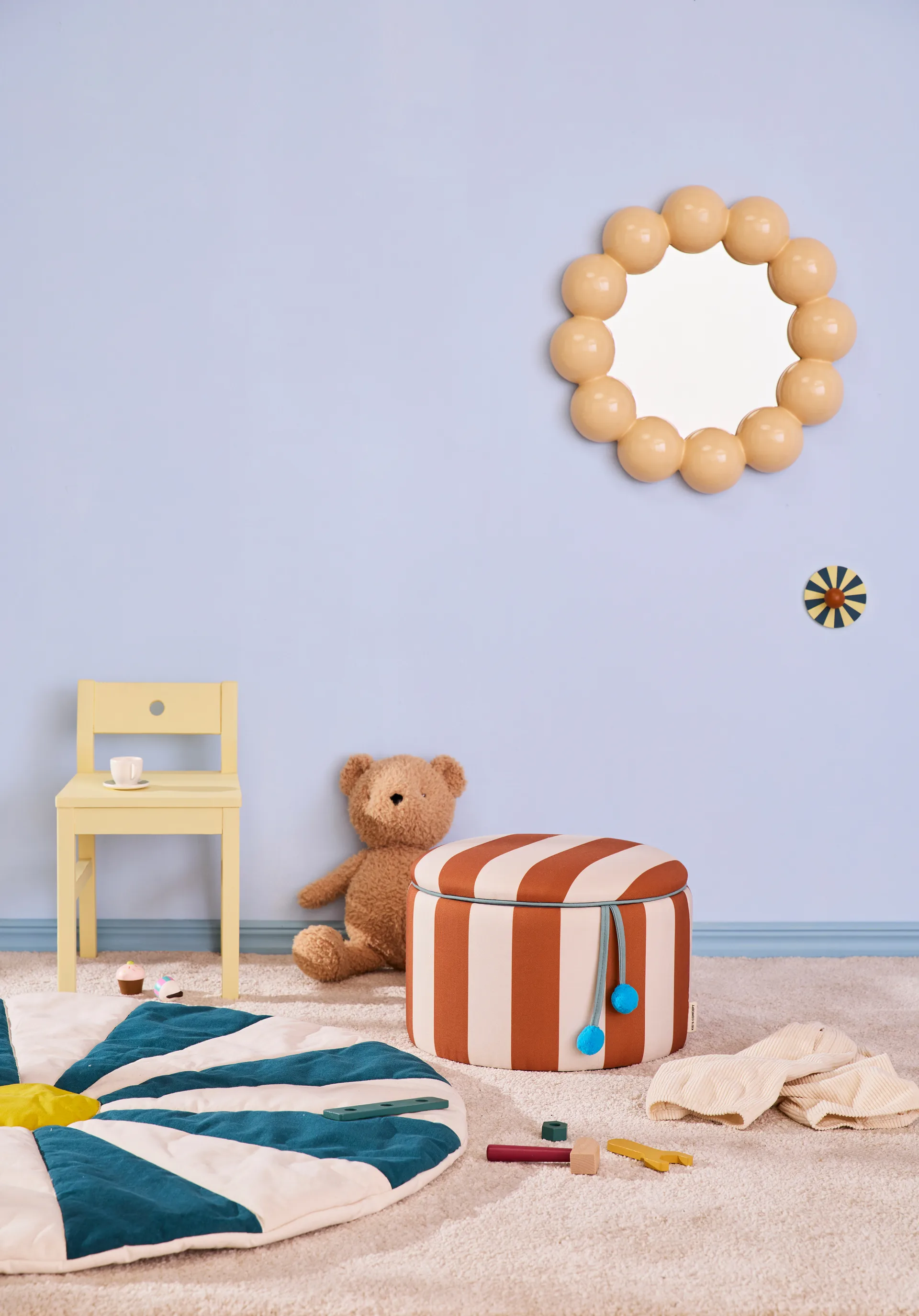수납 실린더 푸프, Brown, Ø40x30.5 cm Kid's Concept | 키즈 콘셉트