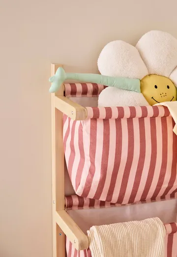 스트라입드 포켓 선반 - Brown-pink, 40x19x60 cm - Kid's Concept | 키즈 콘셉트