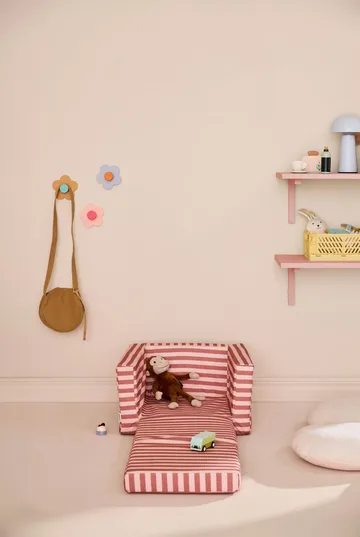 키즈 베이스 폴딩 암체어 - Brown pink - Kid's Concept | 키즈 콘셉트