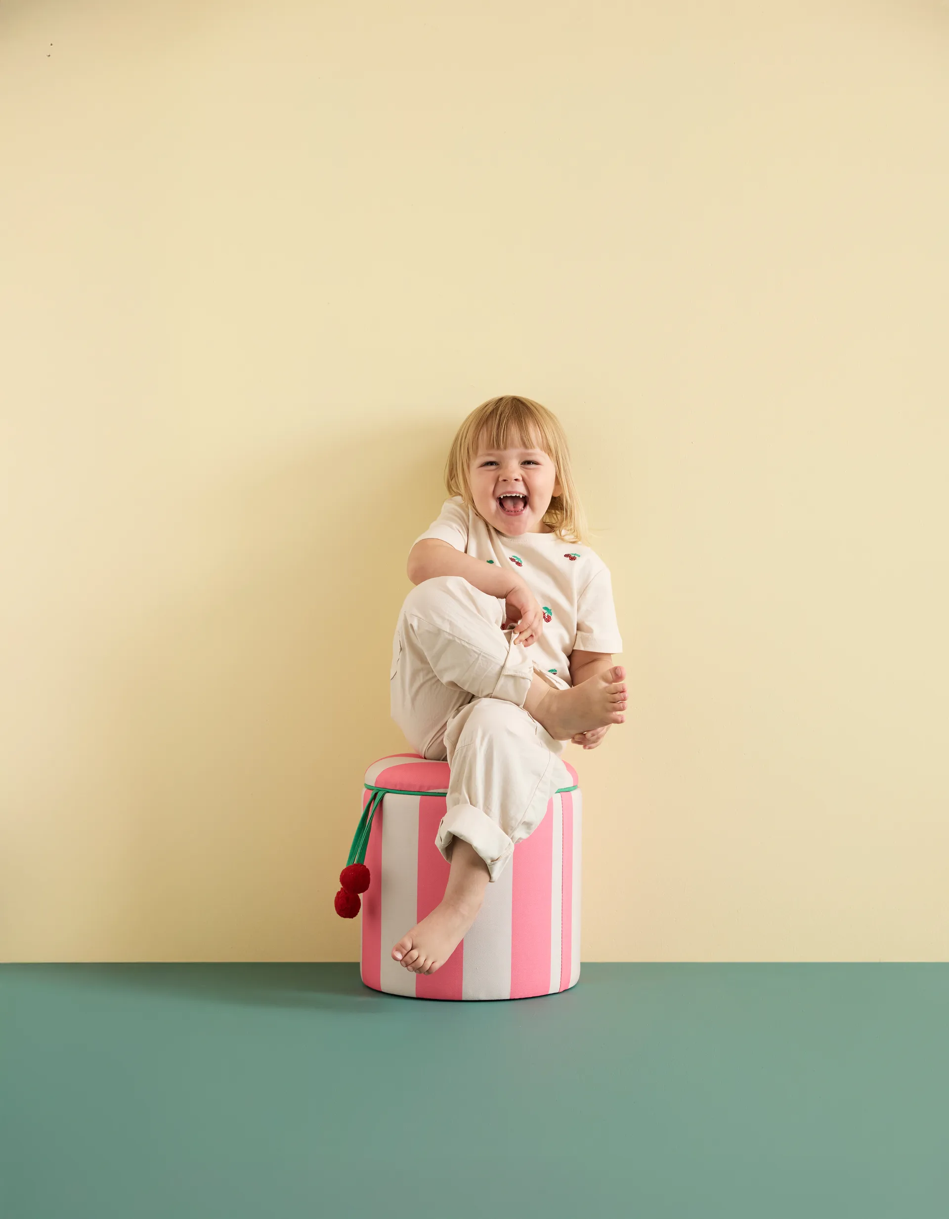 수납 실린더 푸프, Pink, Ø40x30.5 cm Kid's Concept | 키즈 콘셉트