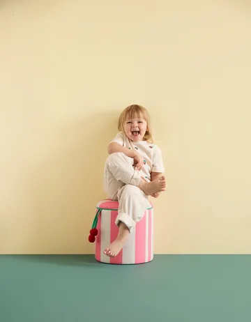 수납 실린더 푸프 - Pink, Ø40x30.5 cm - Kid's Concept | 키즈 콘셉트