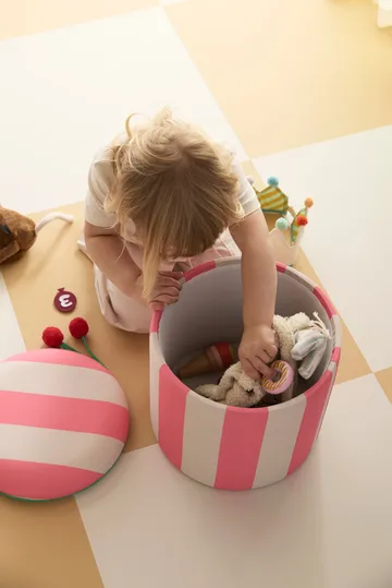 수납 실린더 푸프 - Pink, Ø40x30.5 cm - Kid's Concept | 키즈 콘셉트