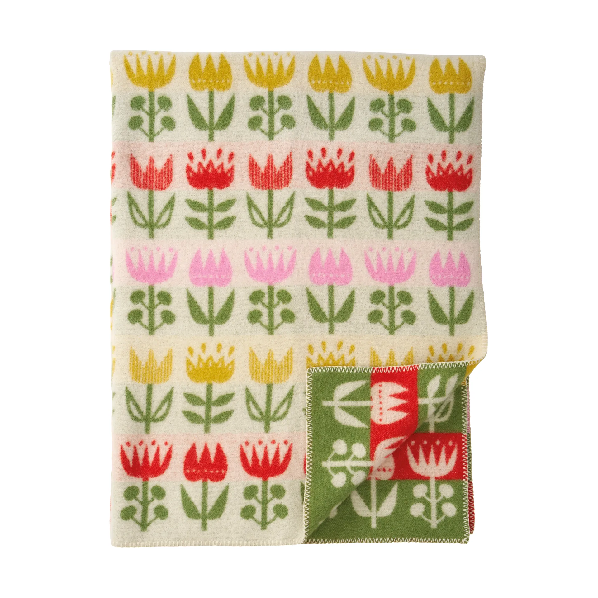 튤립 울 스로우 130x180 cm, Multi Klippan Yllefabrik | 클리판