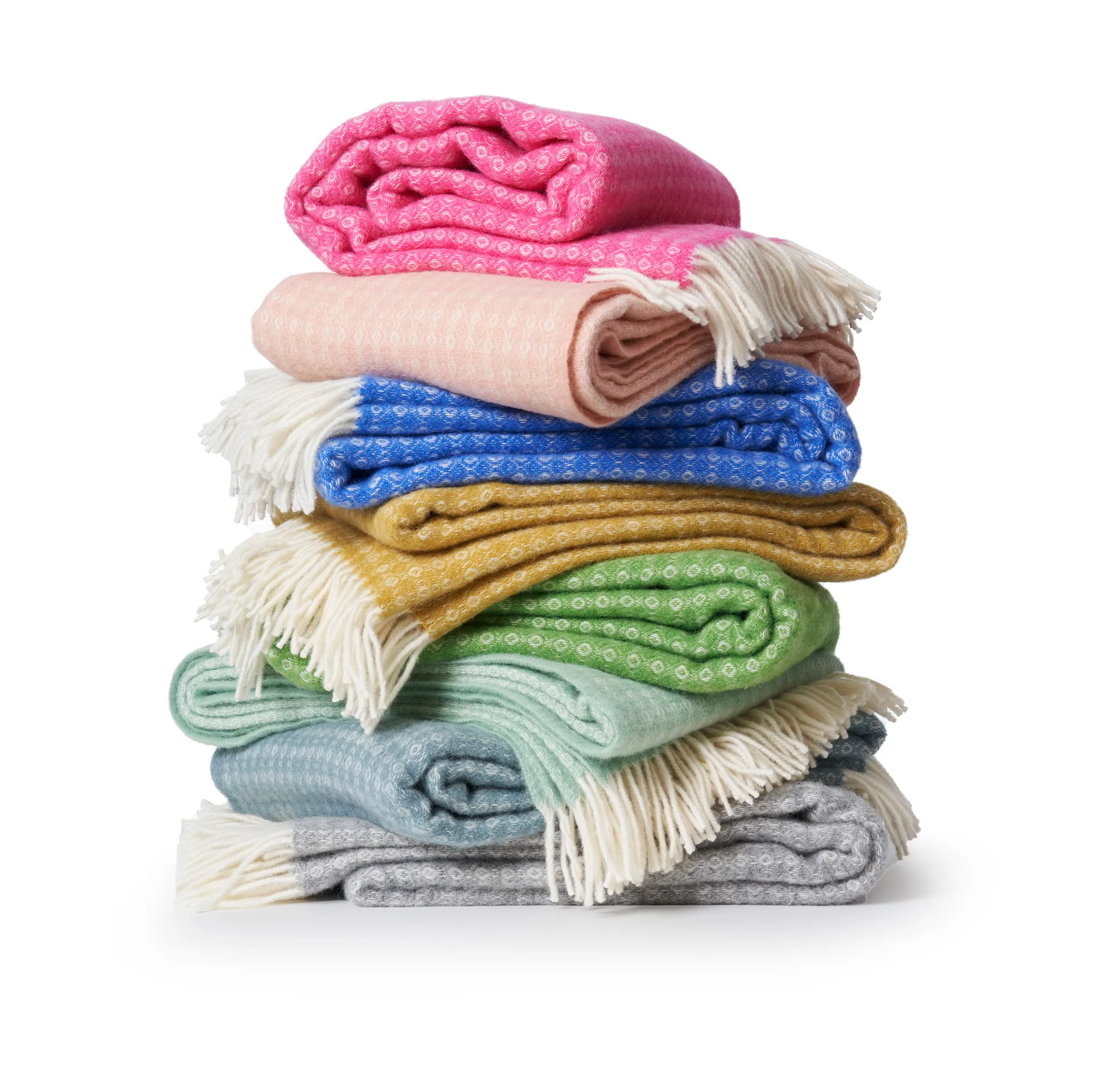 루프 울 스로우 130x200 cm, Hot pink Klippan Yllefabrik | 클리판