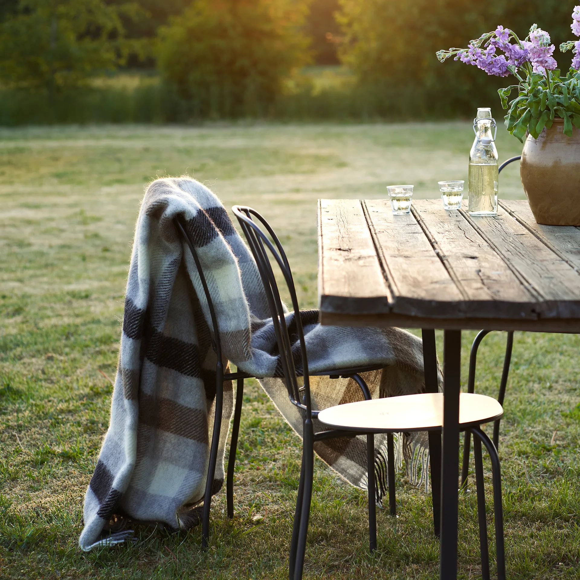 고틀랜드 울 스로우 130x200 cm, multi grey Klippan Yllefabrik | 클리판