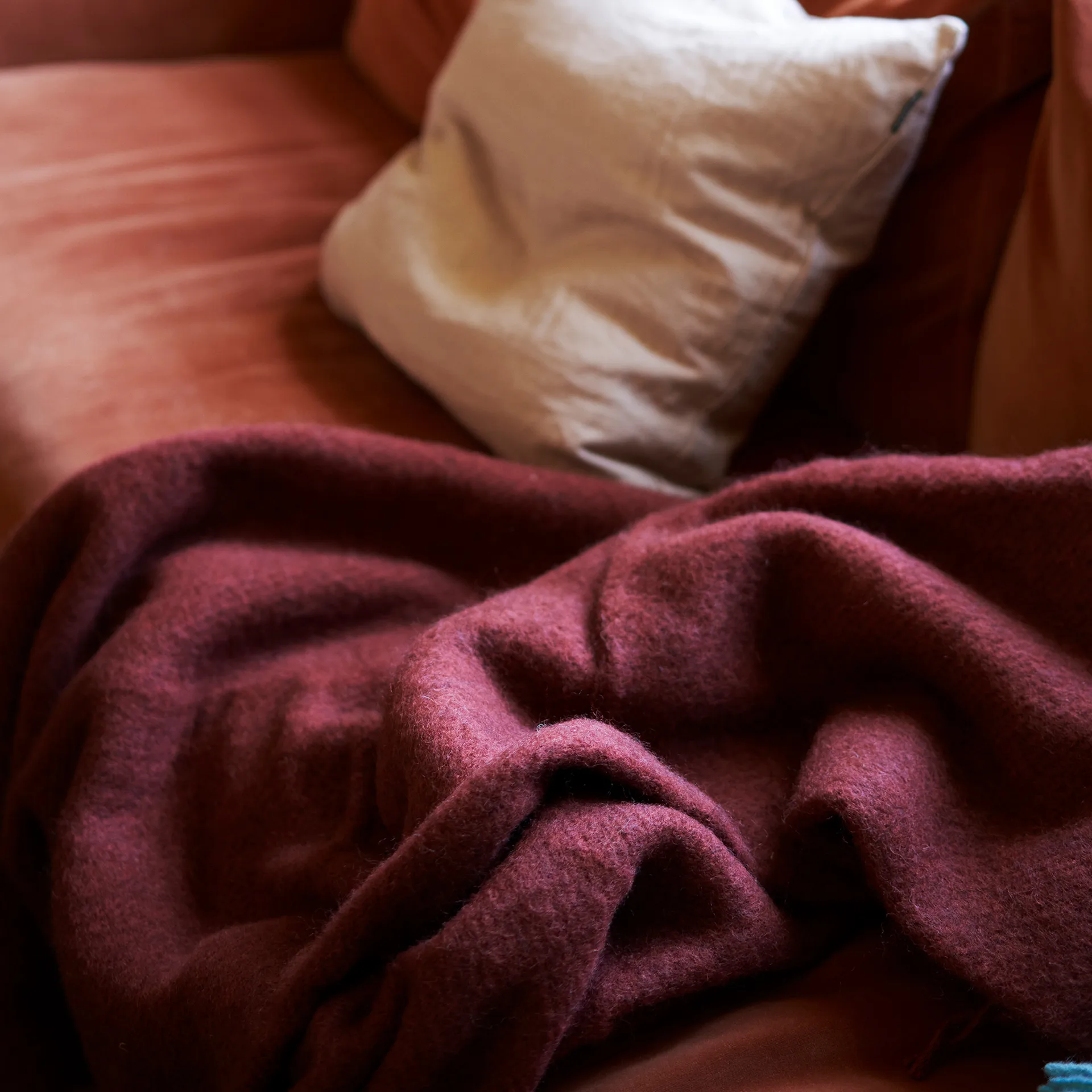 고틀랜드 울 스로우 130x200 cm, rust Klippan Yllefabrik | 클리판