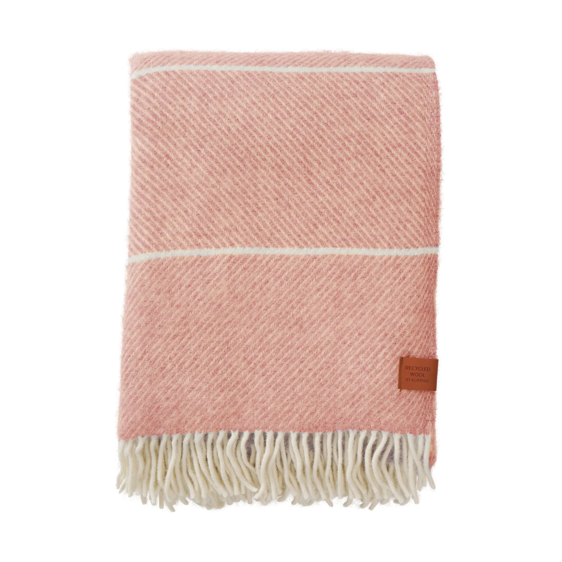 프랭크 울 스로우 130x200 cm, Salmon pink Klippan Yllefabrik | 클리판