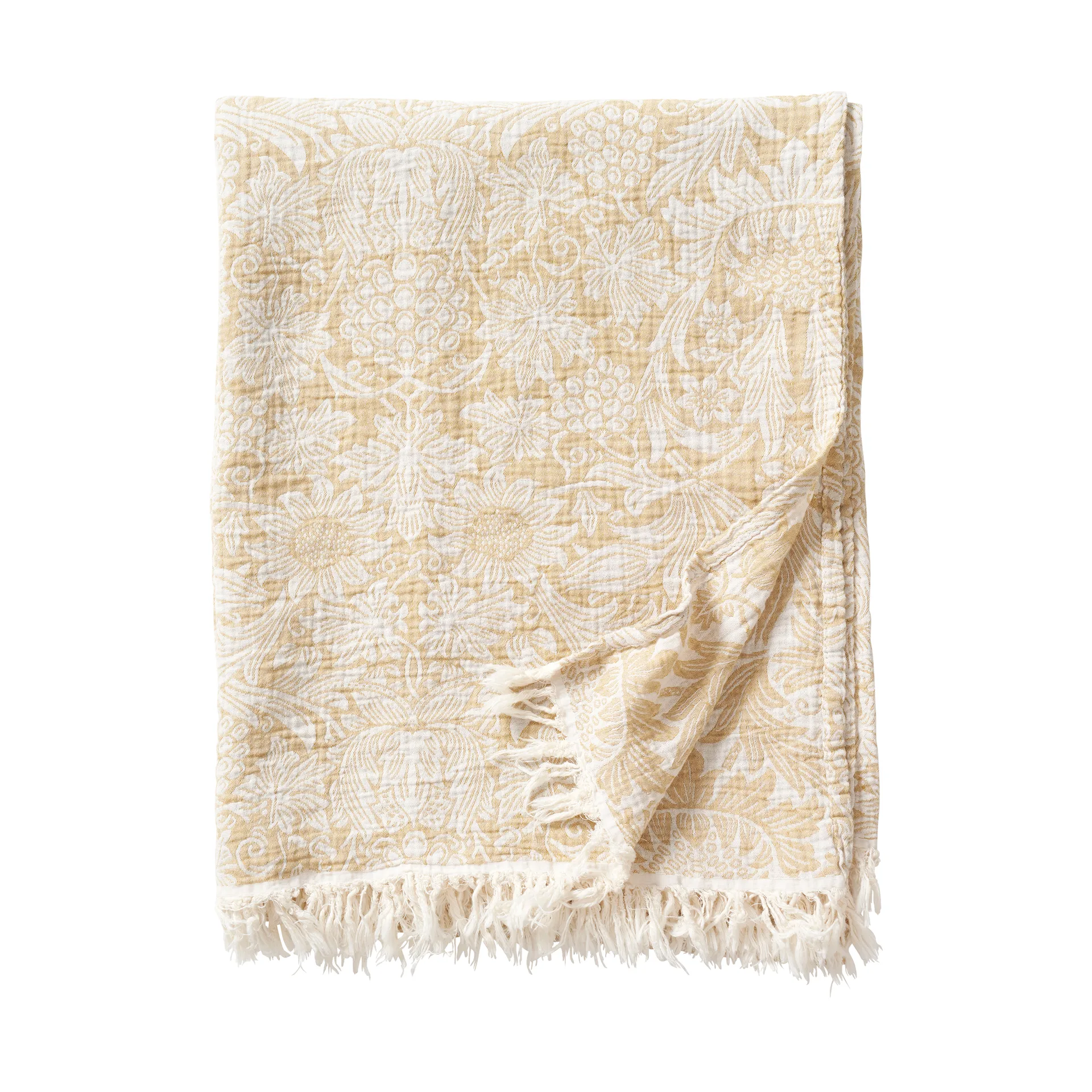 썬플라워 코튼 스로우 140x200 cm, Golden Klippan Yllefabrik | 클리판