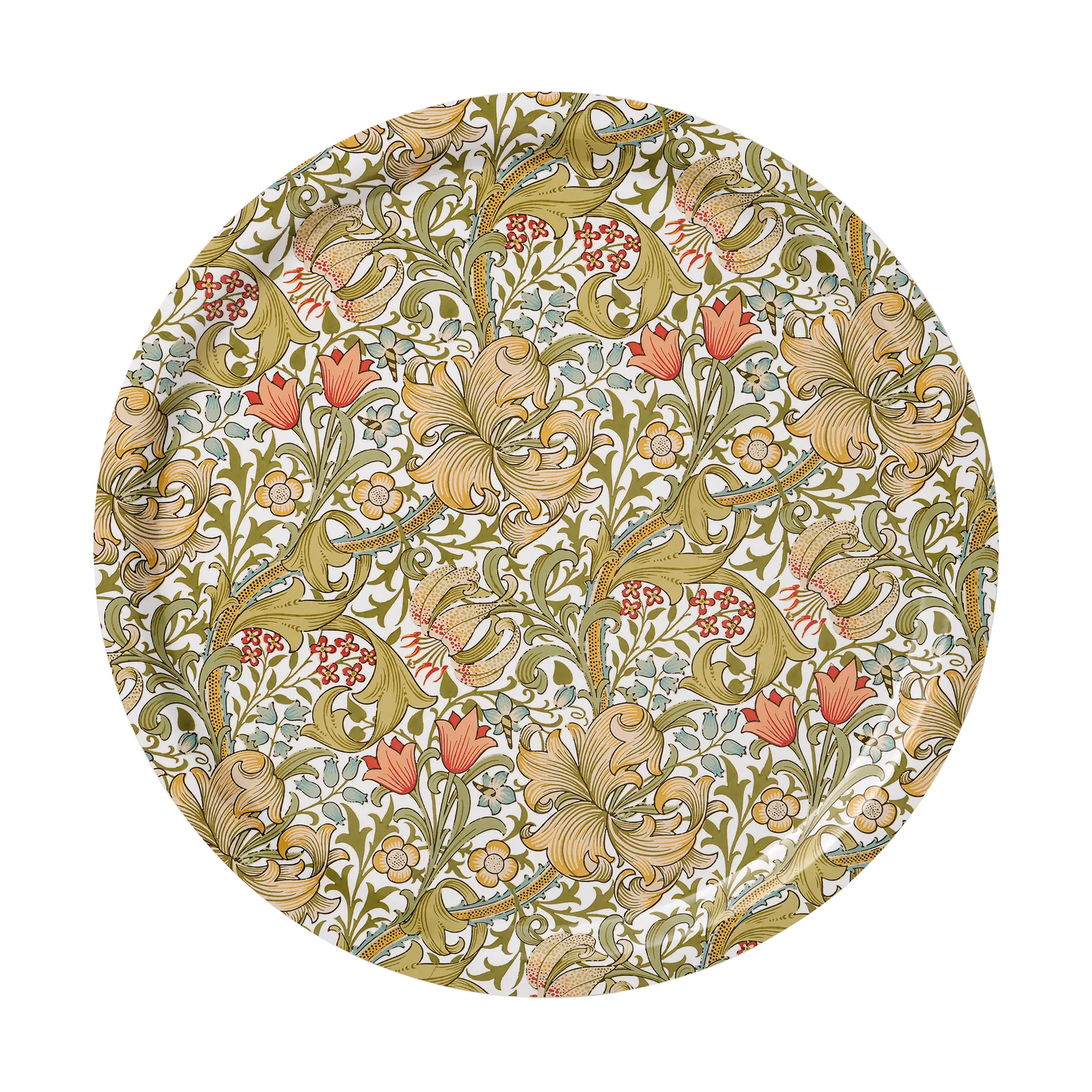 골든 릴리 원형 트레이 Ø49 cm, Multi Klippan Yllefabrik | 클리판