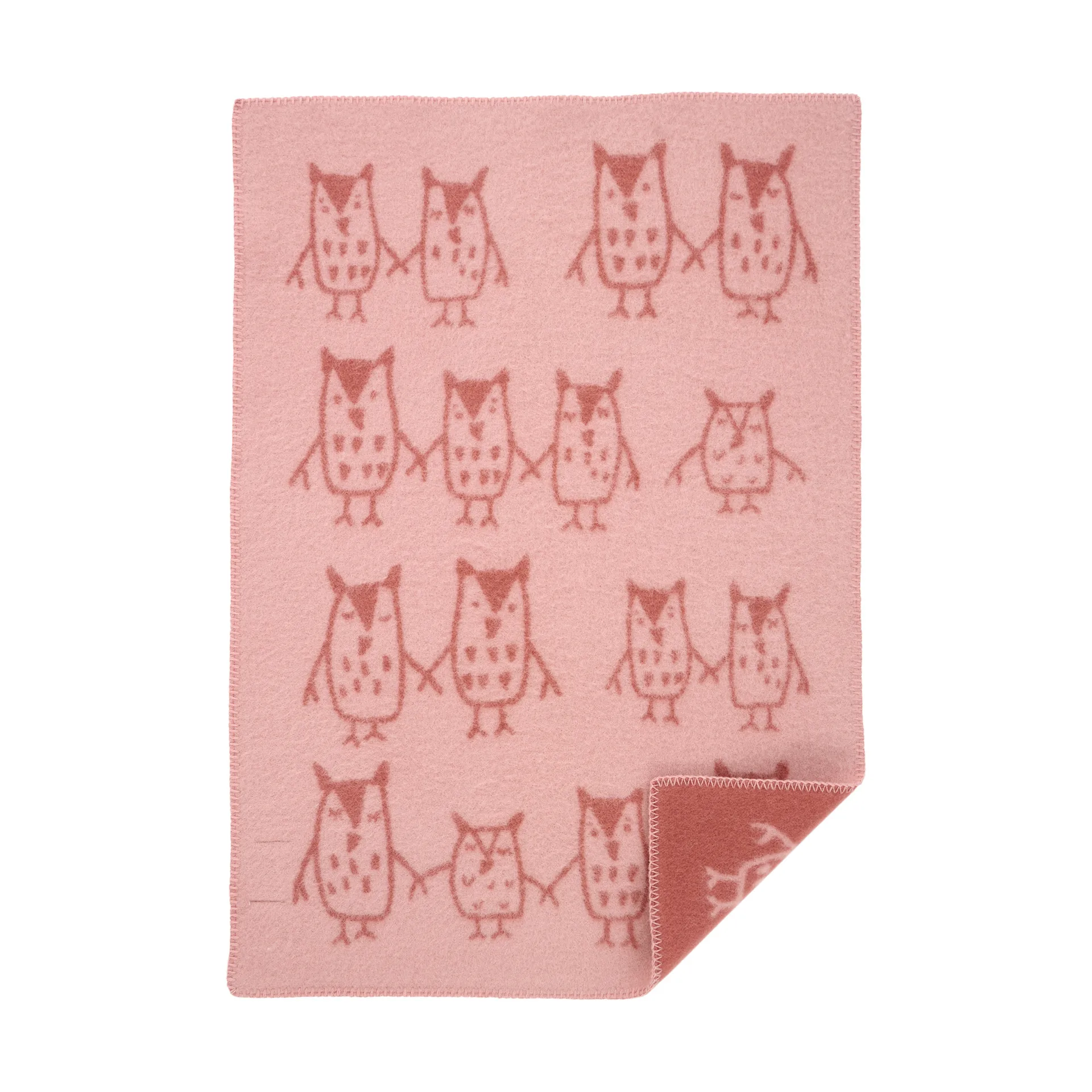 핸드 인 핸드 어린이 블랭킷 65x90 cm, Rose brown Klippan Yllefabrik | 클리판