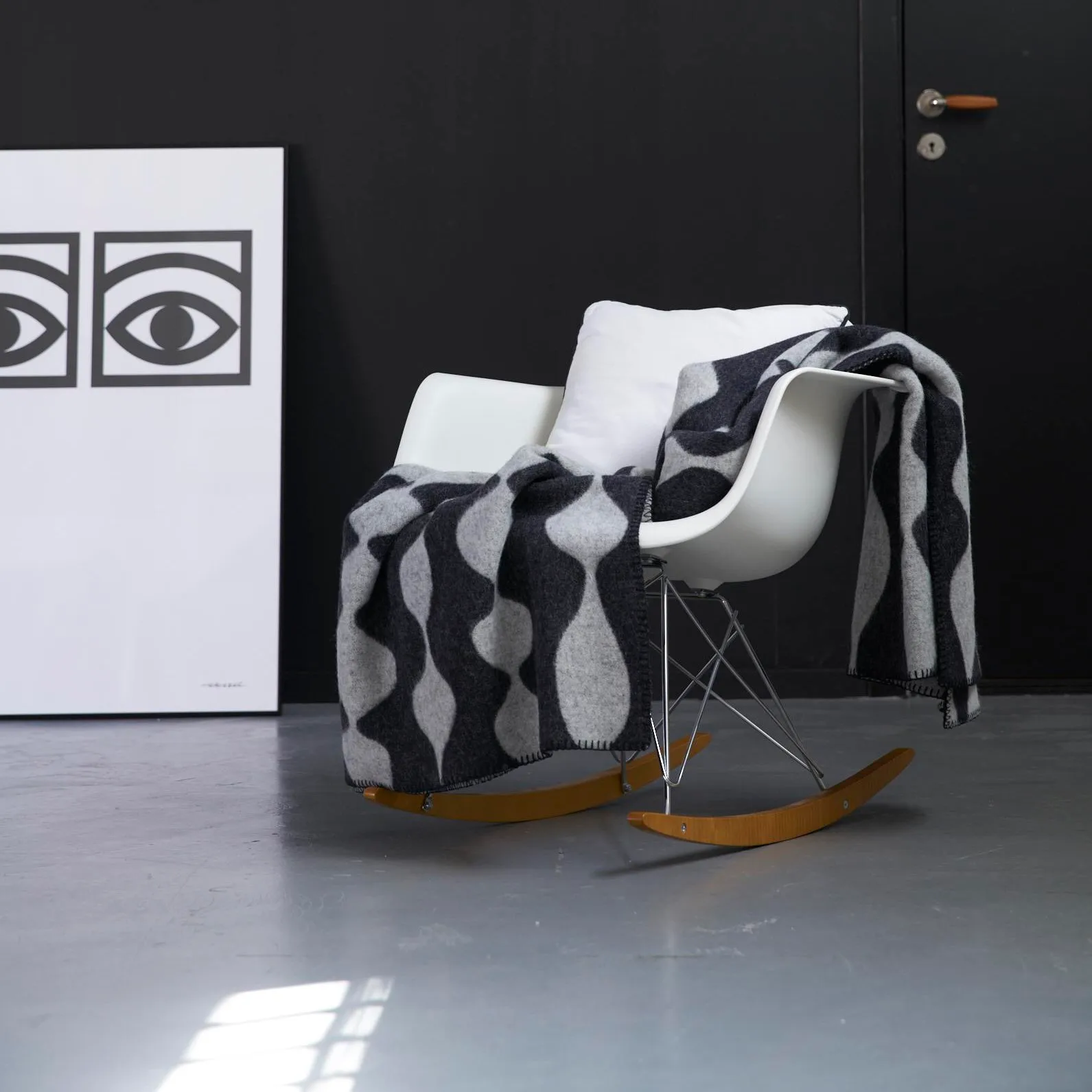 마가렛 로즈 울 스로우, black Klippan Yllefabrik | 클리판