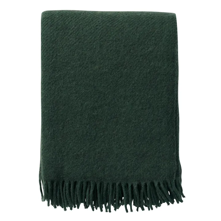 Gotland 울 스로우 130x200 cm - Bottle green - Klippan Yllefabrik | 클리판