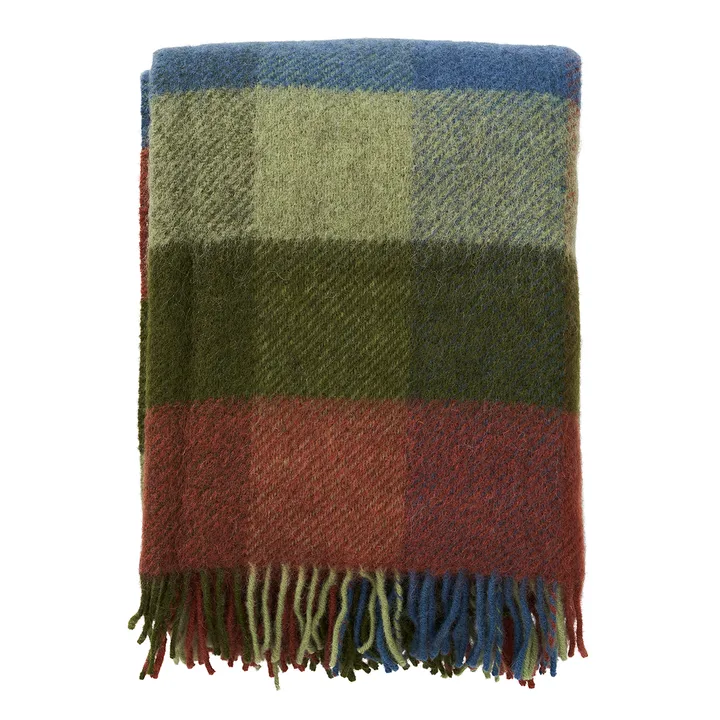 Gotland 울 스로우 130x200 cm - Multi-green - Klippan Yllefabrik | 클리판