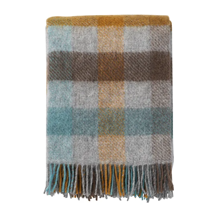 Gotland 울 스로우 130x200 cm - Multi-turquoise - Klippan Yllefabrik | 클리판